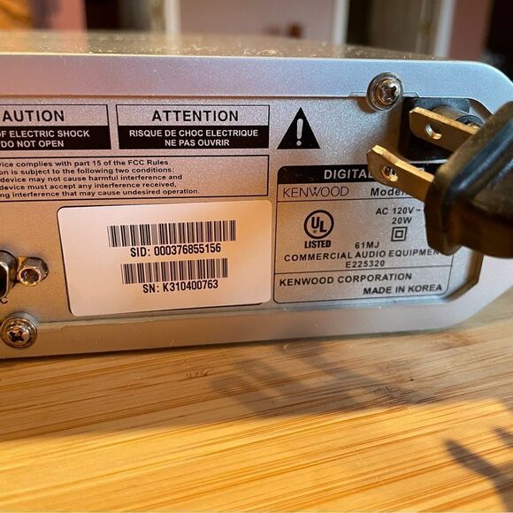 KENWOOD ST-7000S Sirius Satellite Radio Home Tuner plus Sirius Home Antenna - Picture 7 of 9